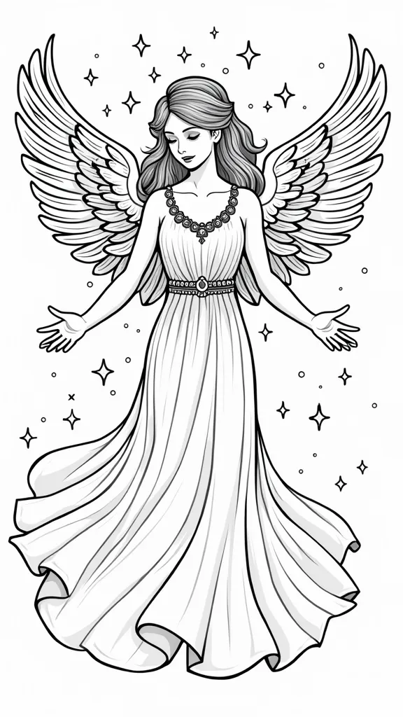 angel coloring pages free printable